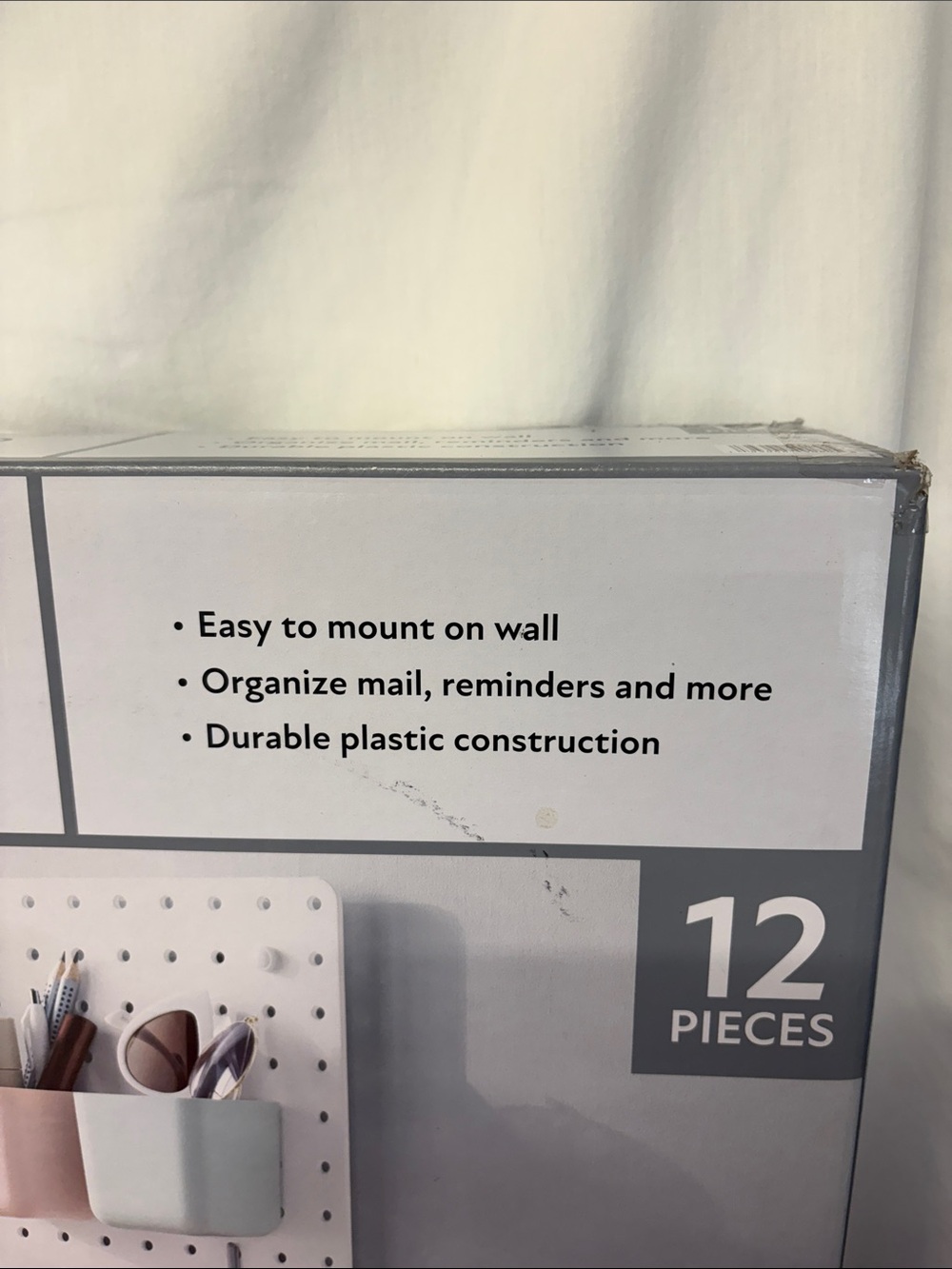 Member's Mark White Pegboard Organizer - Multi- 12 Piece Set - Picture 4 of 7